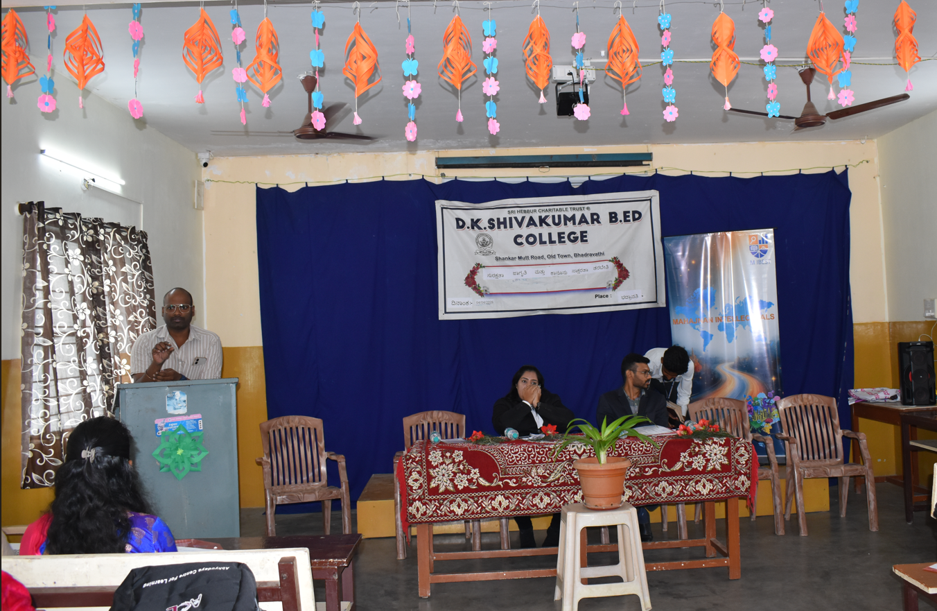 Felicitation ceremony on stage